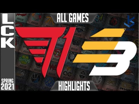T1 vs LSB - All Games Highlights | LCK Spring 2021 Week 5 Day 5