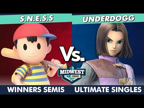 Midwest Arcadian IV Winners Semis - S.N.E.S.s (Ness) Vs. underdogg (Snake, Hero) SSBU Ultimate