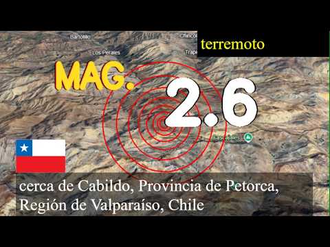Terremoto cerca de Cabildo, Provincia de Petorca, Región de Valparaíso, Chile actualizaciones en vi