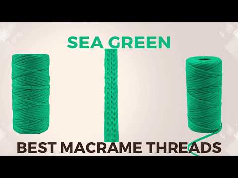 Sea Green Round Macrame Crochet Thread