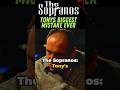 The Sopranos: Tony’s Biggest Mistake On the Entire Show #shorts #short