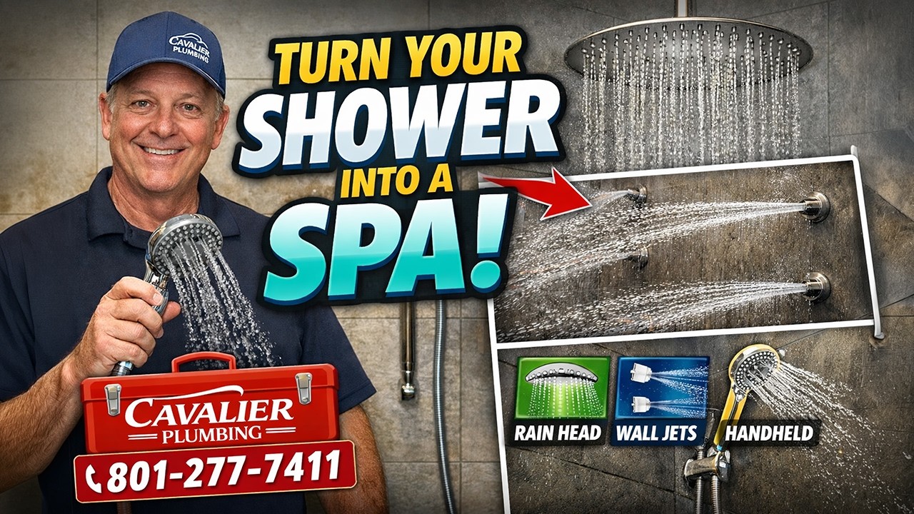 Turn Your Shower Into a Spa Rain Heads Cavalier Plumbing Salt Lake City
