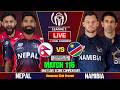NEPAL VS NAMIBIA MATCH 116TH ICC CWC LEAGUE 2 2026 LIVE SCORE COMMENTARY NEP VS NAM