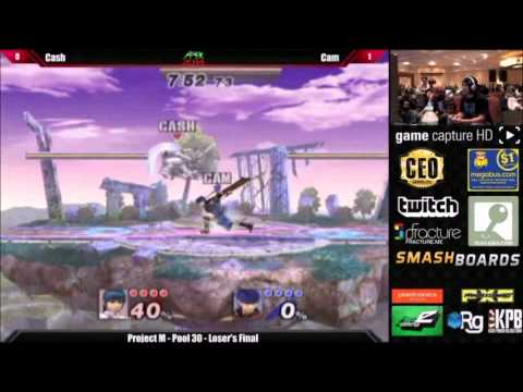 Highlights from CAM (Ike) Vs. Cash (Fox Marth) -Project M-