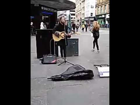 Maryjane Glasgow busker