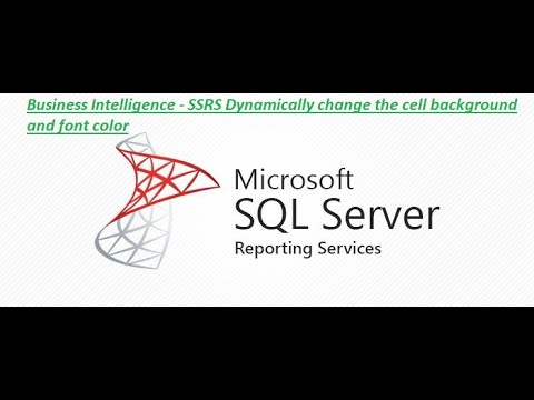 Business Intelligence - SSRS Dynamically change the cell background and font color