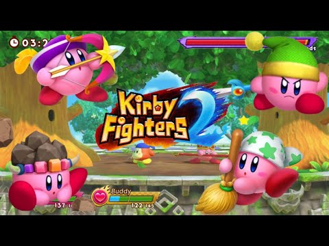 KIRBY FIGHTERS 2  - 4 PLAYERS VS