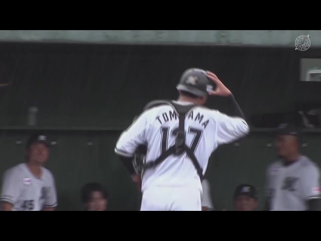 【ファーム】正確な送球!! マリーンズ・富山紘之進 立ち上がりに苦しむ投手を救う盗塁阻止!! 2025年9月12日 千葉ロッテマリーンズ 対 オイシックス新潟アルビレックスBC