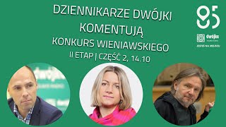 Konkurs Wieniawskiego - II etap z orkiestrą kameralną 14.10.2022