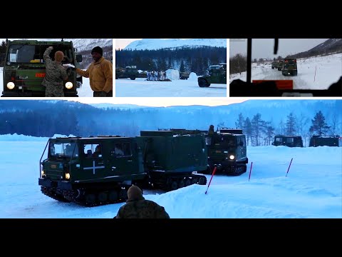 Exercise Cold Response 22: BV206 Tracked Terrain Vehicles Driver Course