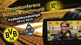 preview picture of video 'Borussia Dortmund - Borussia Mönchengladbach: BVB-Bundesliga-Pk mit Jürgen Klopp'