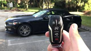 How to auto start a ford mustang with key remote FOB