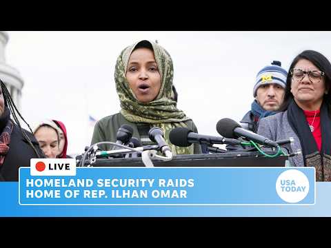 Live: Ilhan Omar's home raided in Homeland Security investigation, escalating Donald Trump feud