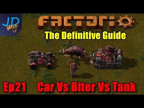 Factorio 1.0 The Definitive Guide Ep21 ⚙️ Car Vs Biter Vs Tank ⚙️ Guide For New Players