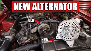 1996-2004 Mustang GT Alternator Replacement/Install (EASY) | SN95 Mustang