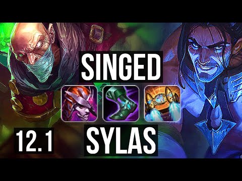 SINGED vs SYLAS (TOP) | Rank 1 Singed, 13/2/15, 700+ games, 1.2M mastery | BR Grandmaster | 12.1