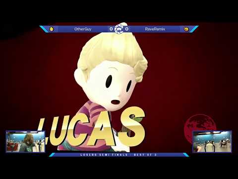The Smash Lab 120 Losers Semi Finals - OtherGuy (Lucas/Lucario) vs RaveRemix (Pacman)