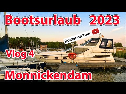 Vlog4: Bootsurlaub 2023 - Monnickendam - von Edam  -  Bootfahren Niederlanden Holland - Drohnenflug