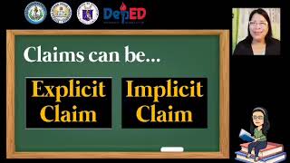 Explicit and Implicit Claims in a Written Text