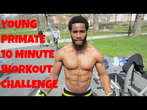 100 Pull ups and 200 Push ups in 10 Minutes a Day Challenge - Young Primate | Thats Good Money