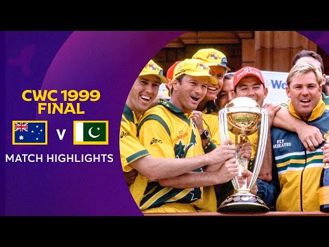 Cricket World Cup 1999 Final: Australia v Pakistan | Match Highlights