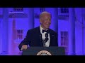 Biden pokes fun at Trump in White House correspondents dinner speech - Video