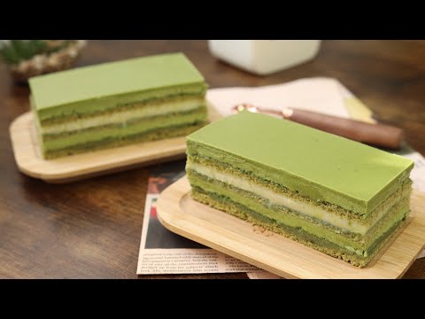 Bánh Opera vị matcha | Matcha opera cake