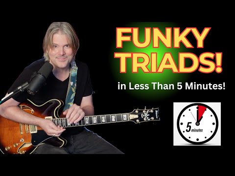 5-Minute Funk Guitar Workout With Triads! #guitarlessons #funkyguitar #rhythmguitar #triads