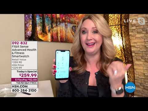 Fitbit Sense Advanced Health   Fitness Smartwatch with E...