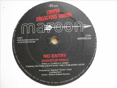 12" Side A: Augustus Pablo - No Entry