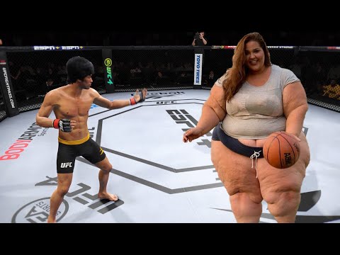 UFC4 Bruce Lee vs fat girl EA Sports UFC 4