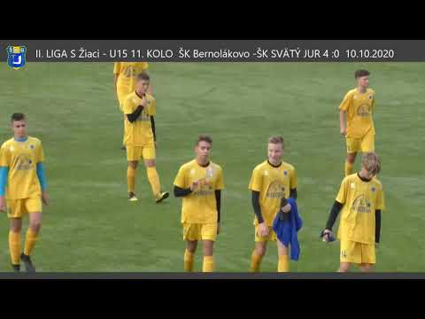 ŠK Bernolákovo - ŠK Svätý Jur  11.kolo SZ U15   4 : 0  -  1. polčas
