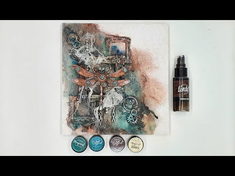 A DRAGONFLY NAMED "HOPE" - MIXED MEDIA TUTORIAL - LINDY'S AND FINNABAIR PRODUCTS