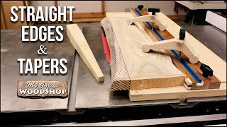 Straight Edges and Tapers on the Table Saw - PLANS INCLUDED!
