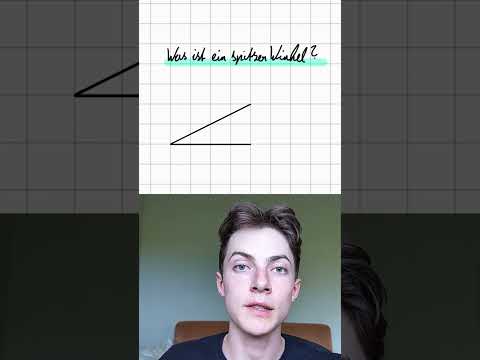 Spitzer Winkel – schnell erklärt #geometrie  #winkelarten #shorts