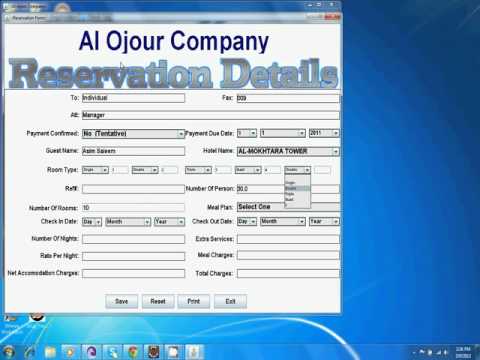 Hotel Reservation System Java Desktop Application Develope