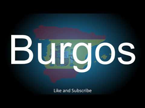 How to correctly pronounce in Spanish and English, the City in Spain - Burgos.
