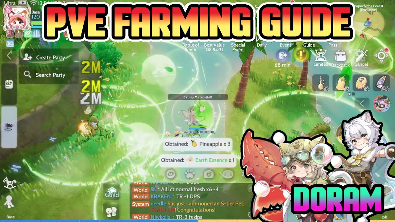 Doram | Chilli Spear and Catnip Meteorite - PVE Farming Guide | Ragnarok Origin Global