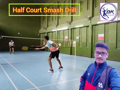 Badminton Half Court Drills | Smash | Tips and Tricks | Training | Techniques