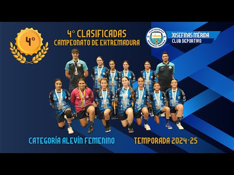 🏅 4º Clasificadas Campeonato de Extremadura 🏐 Fase Final Alevín Femenina 📆 Temporada 2024-25