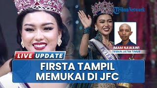Putri Indonesia 2025 Firsta Yufi Tampil Memukau di Jember Fashion Carnaval dengan Kostum Nias
