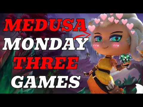 MEDUSA MONDAY! THREE GAMES IN THIS ONE VIDEO - Ranked Duel - Smite