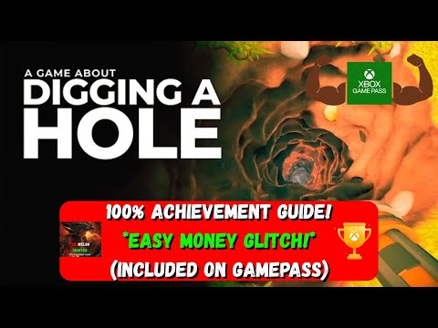A Game About Digging A Hole - 100% Achievement Guide (With Money Glitch)! *Included On Gamepass*