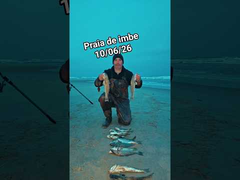 Pescaria na praia de Imbé litoral norte Gaúcho
