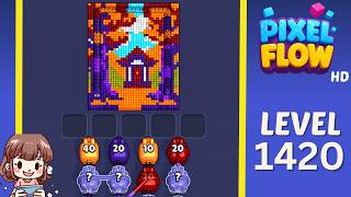 Pixel Flow Level 1420 Solution Walkthrough