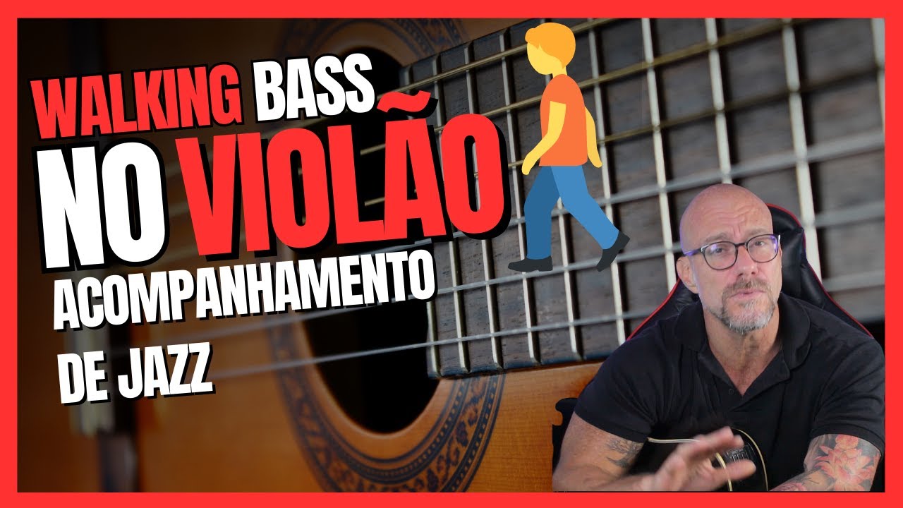 [acompanhamento] Walking Bass - Como fazer walking bass no violao baixo e violão ao memo tempo!