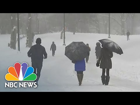 New York Under State Of Emergency Amid First Major Snowstorm Of 2021 | NBC News NOW
