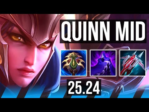 QUINN vs YONE (MID) | Good KDA: 17/1/5 | EUW Master | 25.24