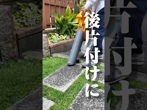 厚い緑の芝生がある 経験豊富な庭師は知っている良いジェスチャー