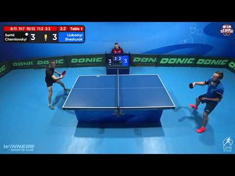 16:00 Serhii Cherniavskyi 3-2 Liubomyr Sheshurak West 3 WIN CUP 16.11.2022 | TABLE TENNIS WINCUP
